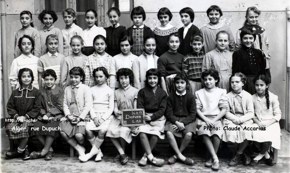 Dupuch - école de filles- Alger -cm2,1957-58