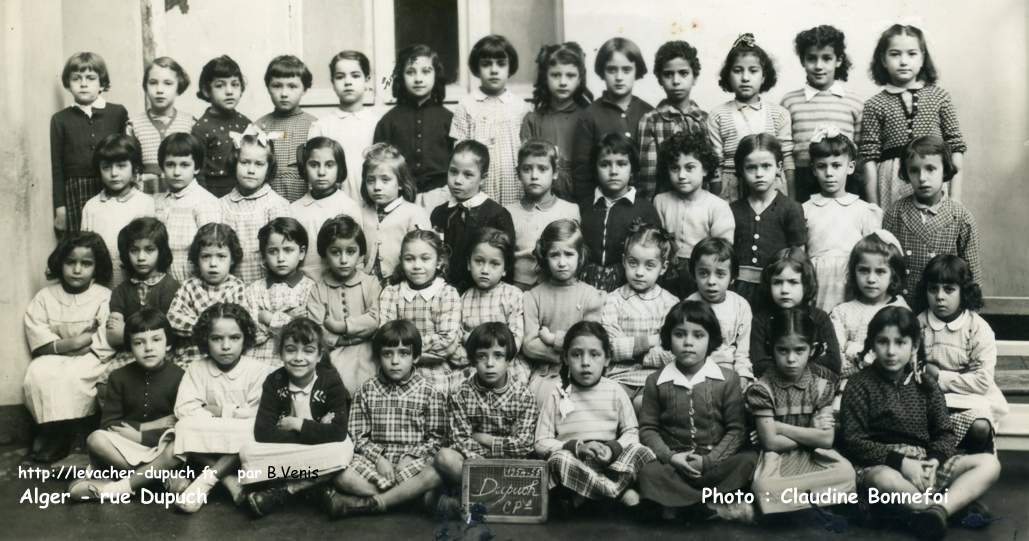 CP B, 1954-1955,ecole dupuch,maternelle
