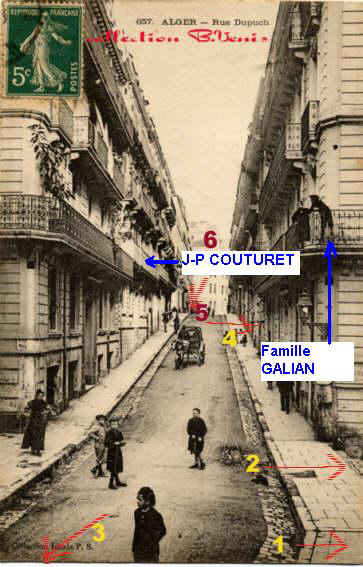 Croisement rue Dupuch - rue Joinville et ses escaliers